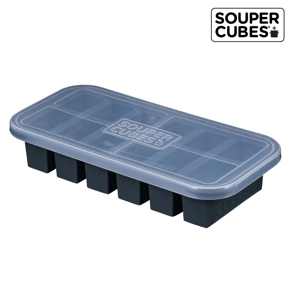 Souper Cubes 多功能食品級矽膠保鮮盒6格-曜石灰(125ML/格)