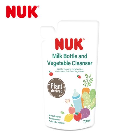 NUK 植萃奶瓶蔬果清潔液補充包750mL-1入