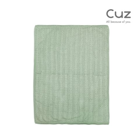Cuz 印度有機棉加厚織毯 眠續-抹綠