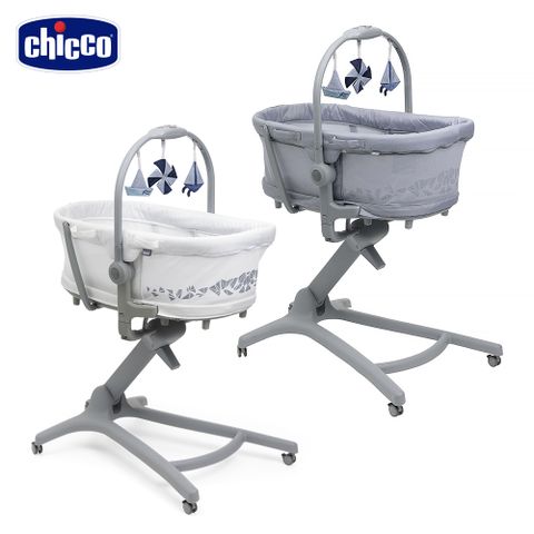 【chicco】Baby Hug Pro餐椅嬰兒安撫床-多色 (奶霜白/雅痞灰)