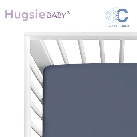 HugsieBABY涼感銀河灰嬰兒床單 60×120 嬰兒床包