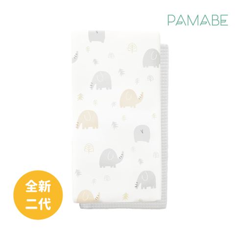 PAMABE二合一水洗透氣嬰兒床墊-Q比小象-60x120x5cm