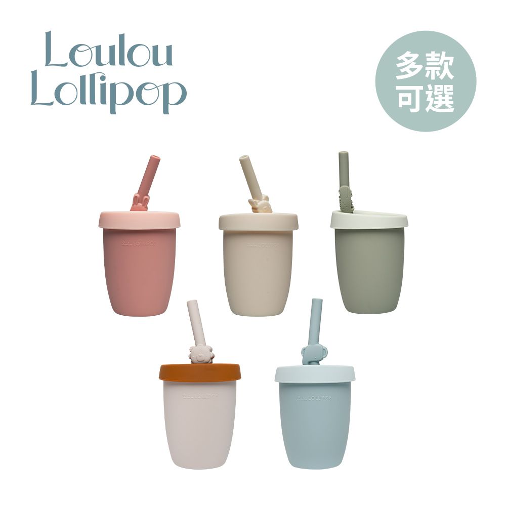  Loulou Lollipop 加拿大 動物造型 兒童矽膠吸管杯 - 多款可選