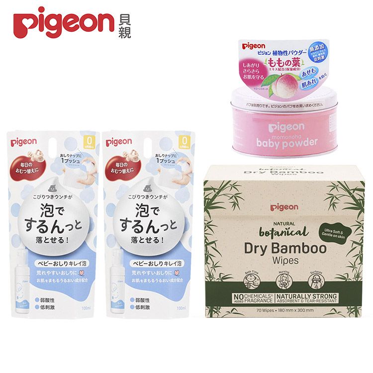 pigeおしりナップに1プッシュおしりナップに1プッシュ毎日の毎日のおむつ替えにおむつ替えにこびりつきウンチがでするんっと落とせる!ベビーおしりキレイ泡荒れやすいおしりにおうるおい配合0ビジョン 植物性パウダー添加しあがりさらさらお肌守るももの葉エキス配合成分あせも肌を別売りです。ビジョンのをお買い求めください。pigeonbaby powderDry こびりつきウンチが泡でするんっと落とせる!ベビーおしりキレイ泡)荒れやすいおしりにお肌をうるおい成分配合pigeonNATURAL   on Dry BambooWipes)性 弱酸性低刺激100ml低刺激(100mlNOCHEMICALS NATURALLY STRONG FRAGRANCE ABSORBENT & TEARRESISTANT70 Wipes 180mmx300mm