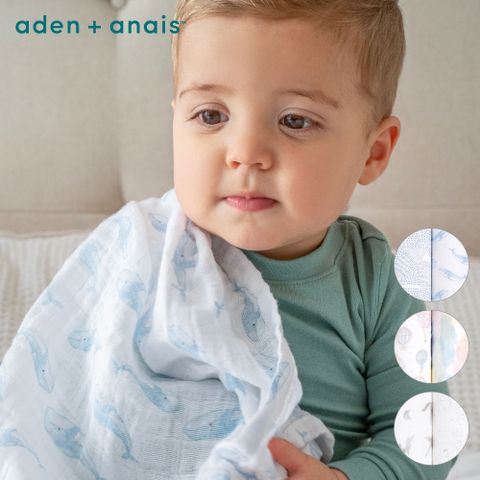 Aden & Anais 有機棉多功能包巾2入(3款)