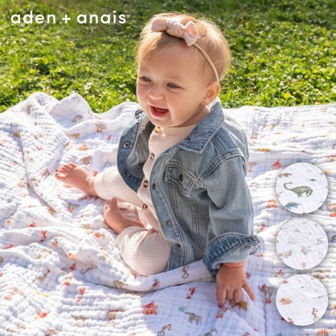 Aden & Anais 經典四層紗厚毯(3款)