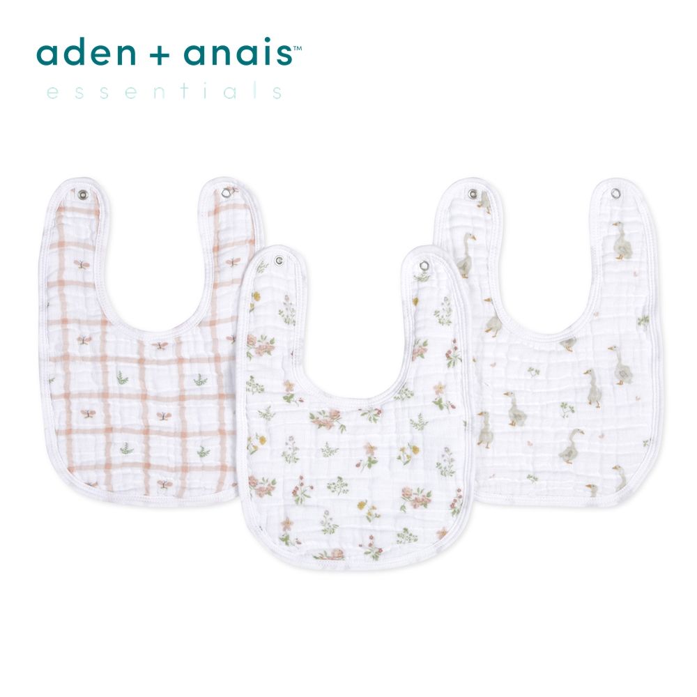 Aden & Anais 經典圍兜3入(3款)