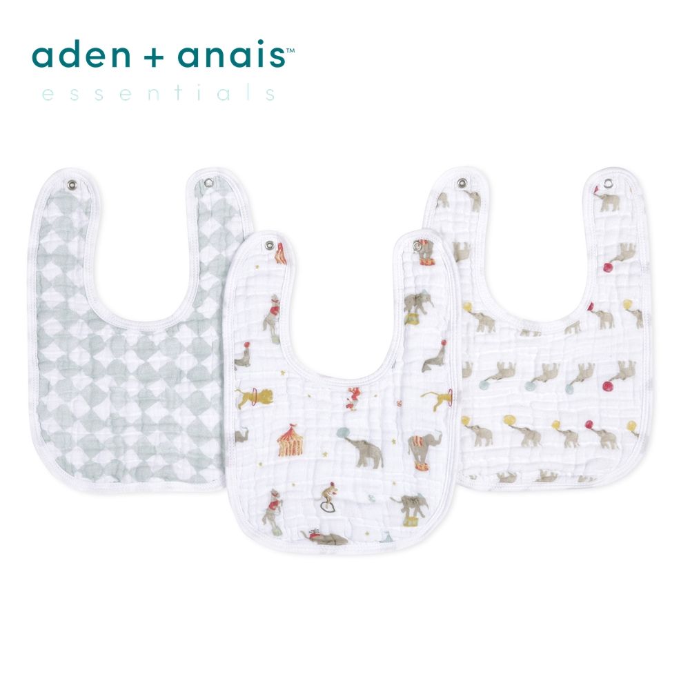 Aden & Anais 經典圍兜3入(3款)