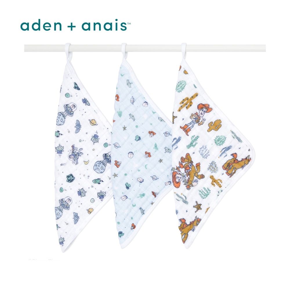 Aden & Anais 迪士尼經典方巾3入(2款)