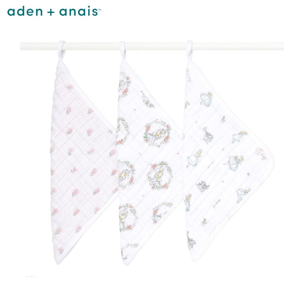 Aden & Anais 迪士尼經典方巾3入(2款)