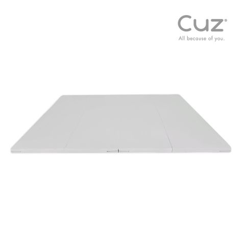 Cuz XPE抑菌4cm摺疊遊戲厚地墊(140x200cm)雙面單色-灰