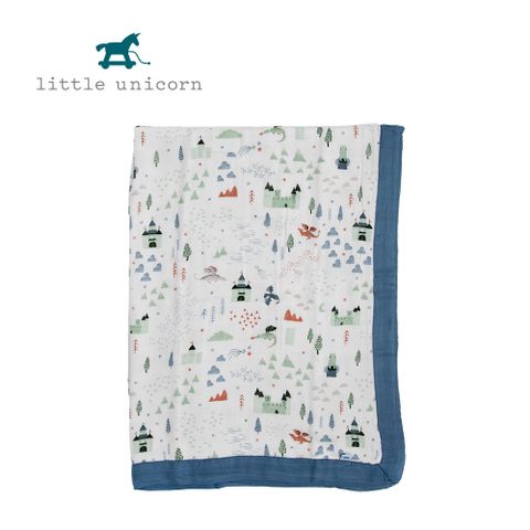 美國 Little Unicorn 寶寶竹纖毯 飛龍城堡