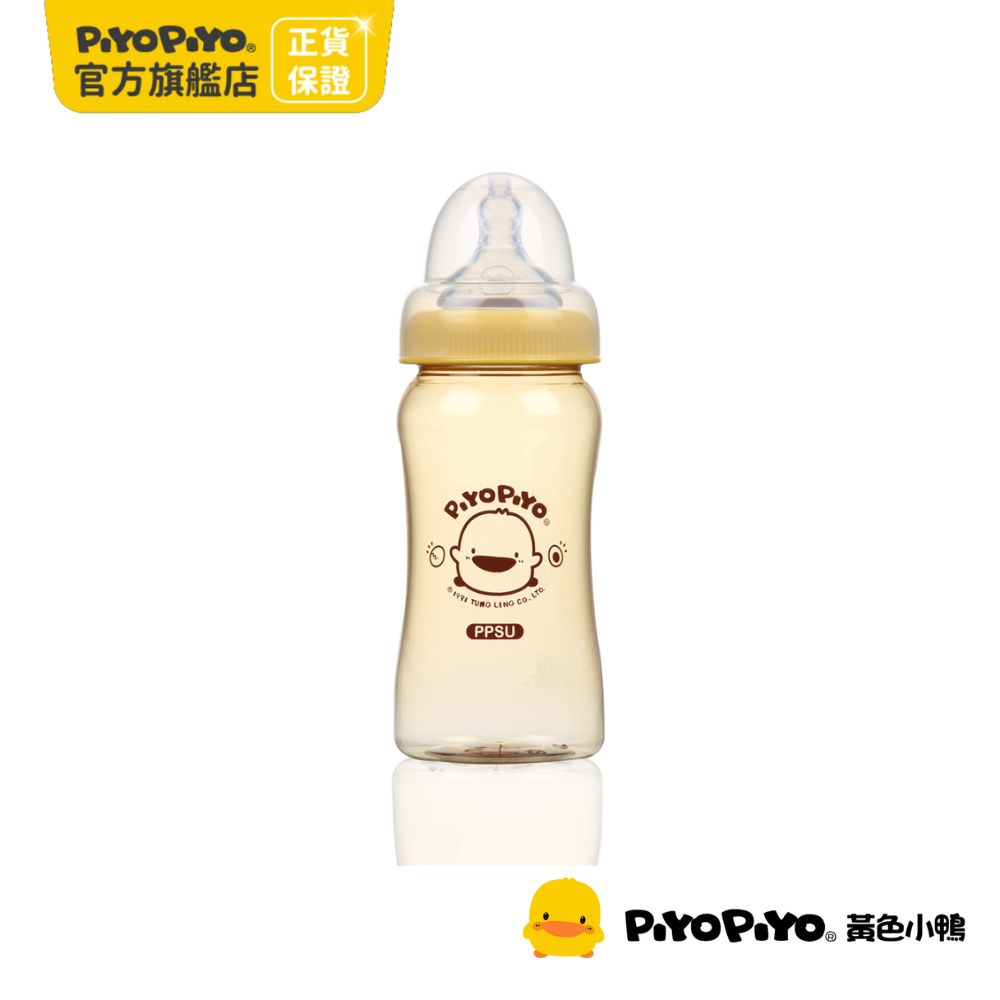 PiyoPiyo 黃色小鴨   媽咪乳感PPSU寬口奶瓶(240ml)