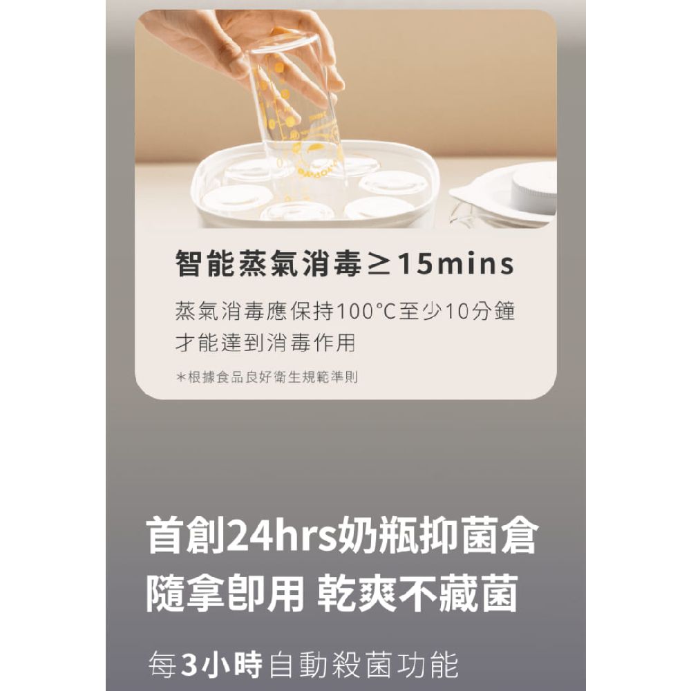 PiyoPiyo 黃色小鴨 多功能調乳消毒鍋(蒸氣消毒鍋 調乳器 溫奶器 二合一 精準控溫 小體積 大容量)