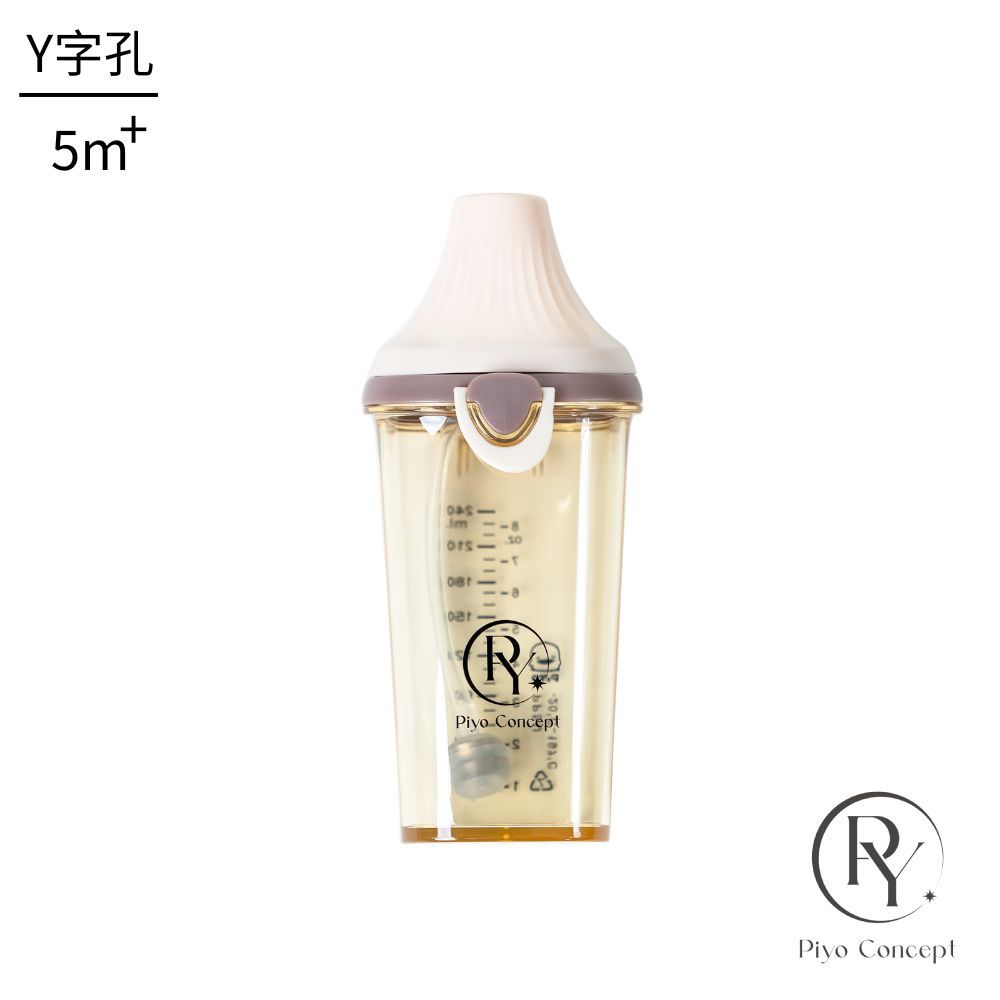 PiyoPiyo 黃色小鴨   PPSU預備學飲掀蓋天使奶瓶(240ml)