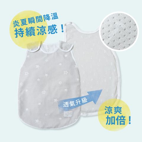 10mois 銀河星彩 瞬拆涼感二層紗防踢背心 幼童
