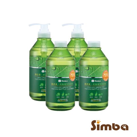 Simba 小獅王辛巴 綠活系奶瓶蔬果洗潔液(800ml)4入組