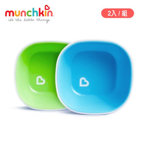 munchkin 滿趣健 防滑碗2入-綠/藍