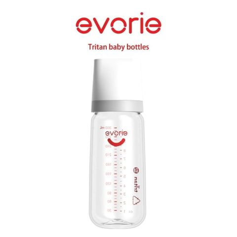 【evorie】Tritan寬口奶瓶 北歐風嬰兒奶瓶 優於ppsu 300mL