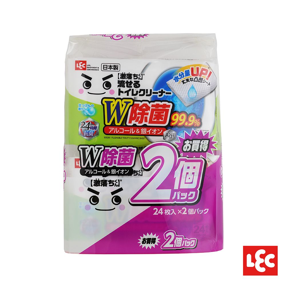 激落君】日製廁所W除菌去污擦拭巾24枚2包入- PChome 24h購物