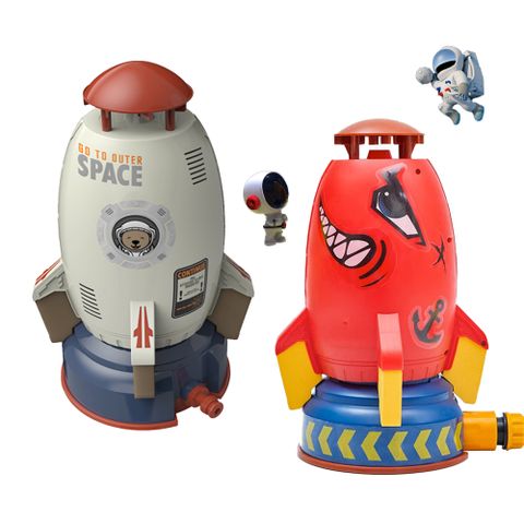【孩子國】飛天灑水火箭/噴水火箭/水壓火箭/戲水玩具(兩款可選)