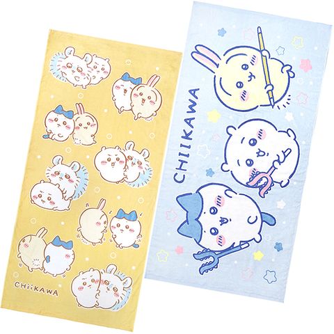 吉伊卡哇浴巾卡通大浴巾70x140cm 677313/677979(生日禮物 聖誕節)【小品館】