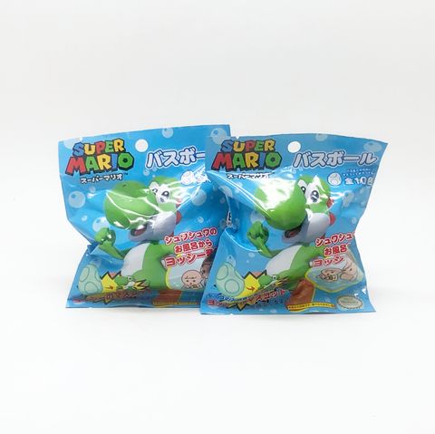 日本 入浴劑 沐浴劑 泡泡球 沐浴球 超級瑪利歐兄弟 耀西(2入)(2191)