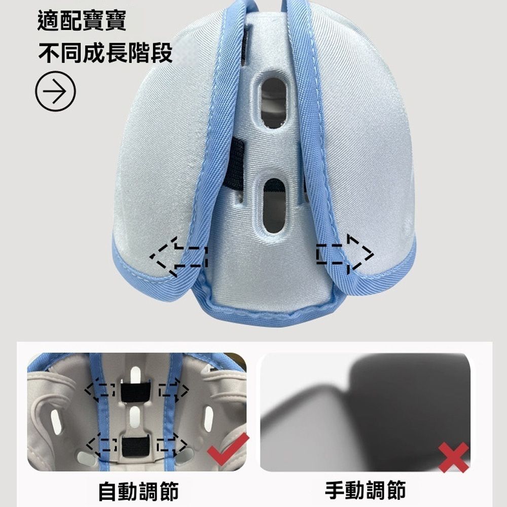  aiebao 嬰兒童學步防摔帽 寶寶學走路防撞帽 防摔神器 安全護頭 四季可用
