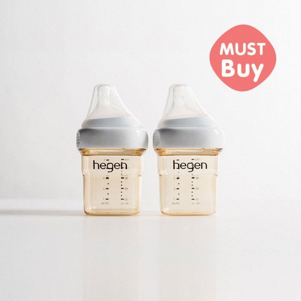 Hegen  寬口奶瓶 多功能組(寬口奶瓶150ml (雙瓶組)+食物分格儲存組+ 水杯蓋)