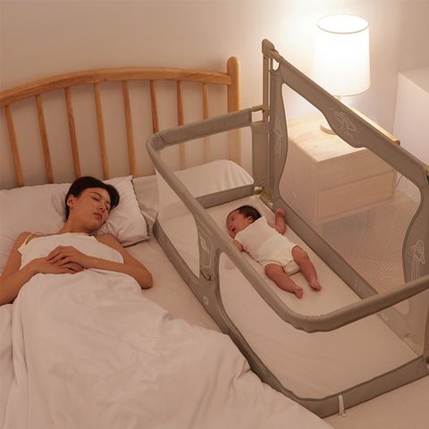 【集集客】Leeoeevee嬰兒床寶寶床兒 新生多功能小床 便攜式移動床中床 防護欄