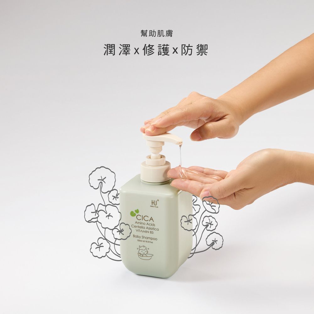 幫助肌膚      CICAAmino AcidsCentella AsiaticaVITAMIN Baby Shampoo