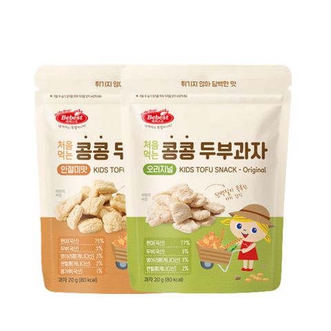 【韓國BEBEST】幼兒糙米豆腐餅乾20g