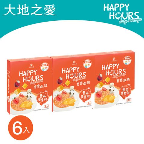 【大地之愛HAPPY HOURS】寶寶燉飯6入(番茄黃金雞)