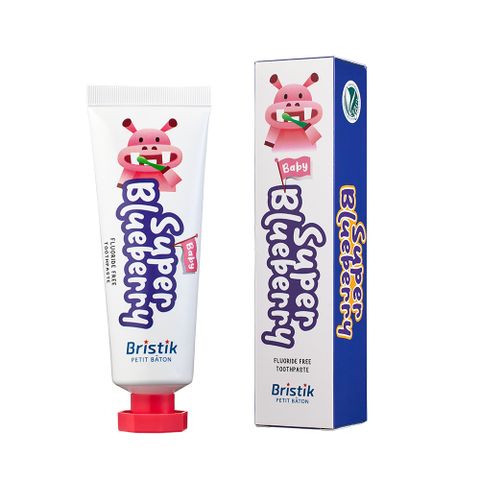 韓國【Bristik】動物小夥伴 嬰幼兒無氟牙膏(藍莓)50