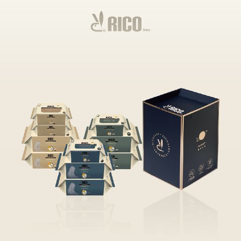 RICO baby 韓國 RICObaby 金盞花有機天然特厚濕紙巾禮盒組