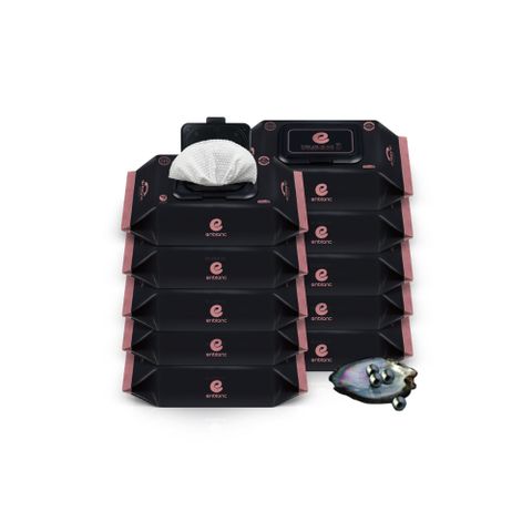 韓國 ENBLANC 銀離子抗菌｜極柔純水有蓋濕紙巾 - 黑珍珠萃取物70抽10包