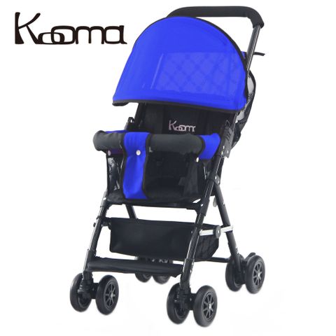 《輕巧方便好攜帶》KOOMA 輕便型遮陽推車- 保時捷藍(附雨罩)