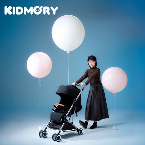 KIDMORY 輕量秒收嬰兒推車 - 極致黑 KM-688-BK
