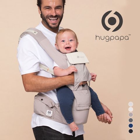 hugpapa DIAL-FIT PRO 3合1 韓國嬰兒透氣減壓背帶 新生兒腰凳背巾/揹巾 (6色可選)