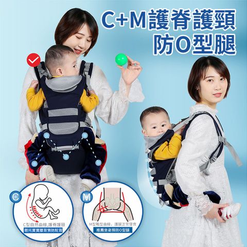 aiebao 多功能前後兩用嬰兒腰凳 四季坐凳 寶寶背帶 抱抱托 外出抱娃神器 嬰兒背巾 新生兒背巾