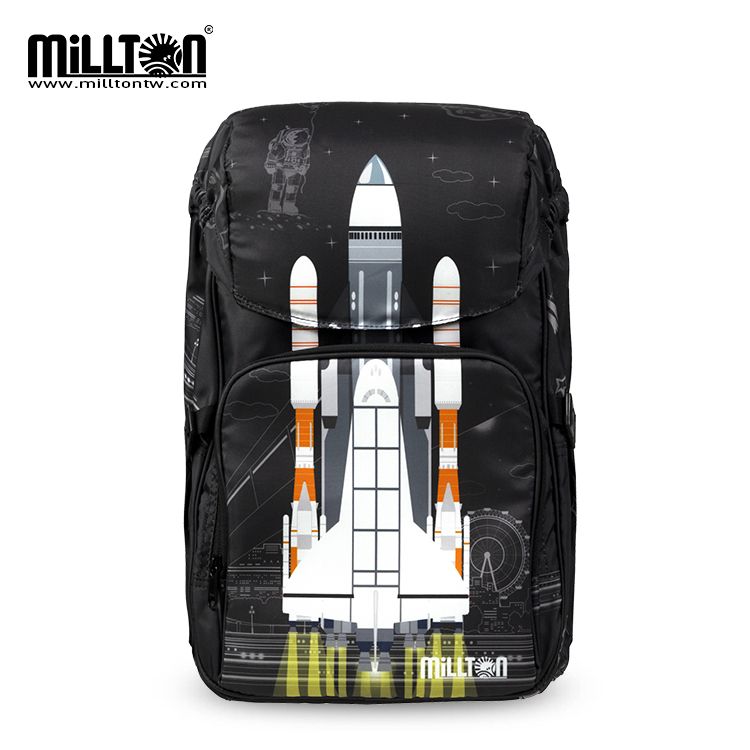  【Millton】澳洲軍規護脊書包 24L-飛天火箭Space Shuttle