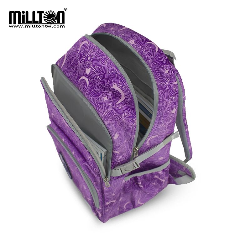  【Millton】澳洲軍規護脊書包 30L-紫夜星月Purple Night