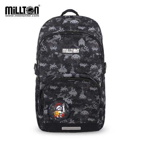 【Millton】澳洲軍規護脊書包 30L-黑鐵大戰BlackPixel