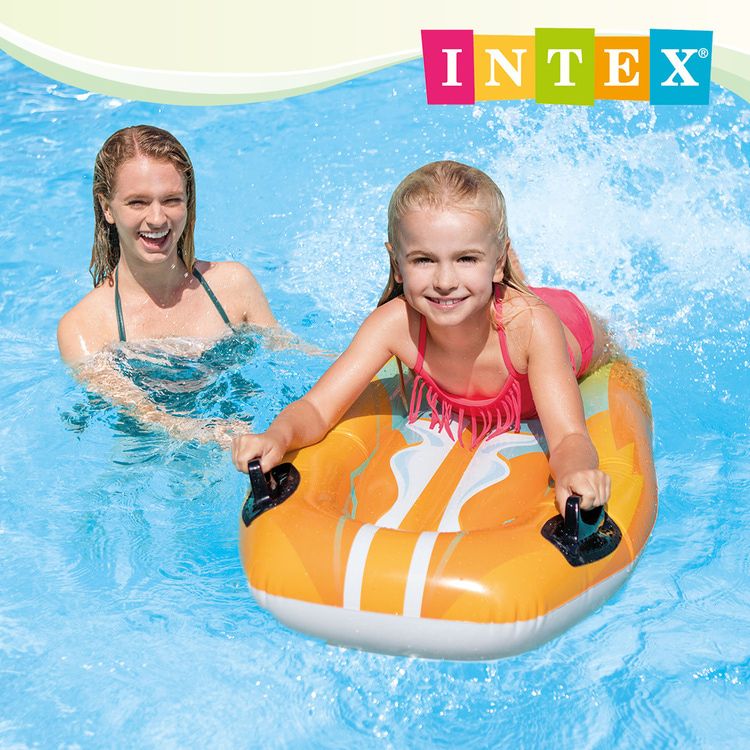 INTEX  歡樂騎士浮排112x62cm-2色可選 適用6歲+ (58165NP)