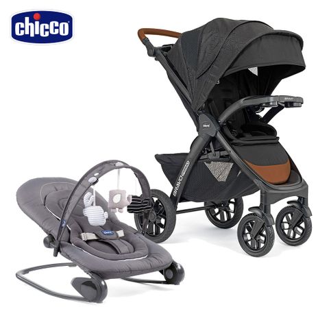 chicco Bravo極致完美手推車領航版+Hoopl可攜式安撫搖椅