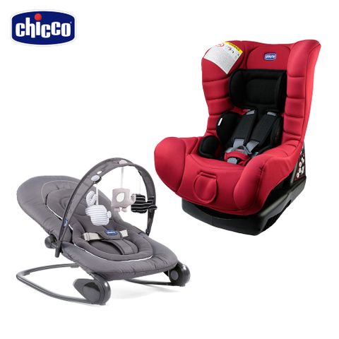 【chicco】ELETTA comfort寶貝舒適全歳段安全汽座+Hooplà可攜式安撫搖椅
