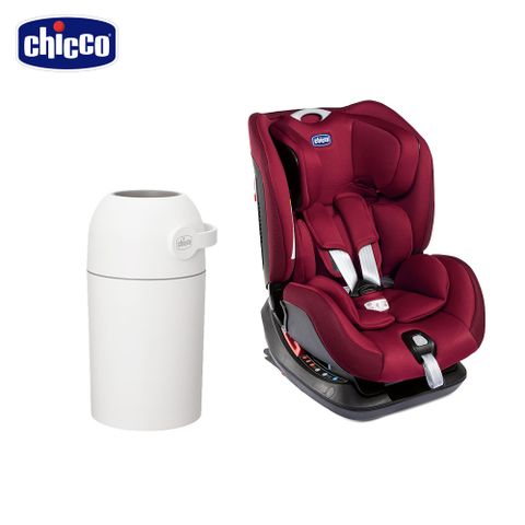 chicco Seat up 012 Isofix安全汽座勁黑版+尿布處理器(異味密封)