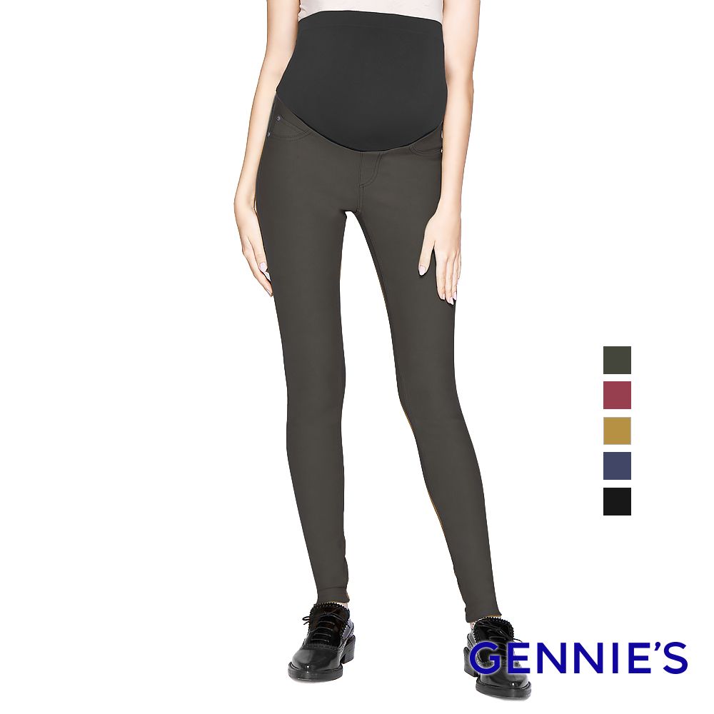 Gennies 奇妮 率性彈力修身長褲(多色可選)