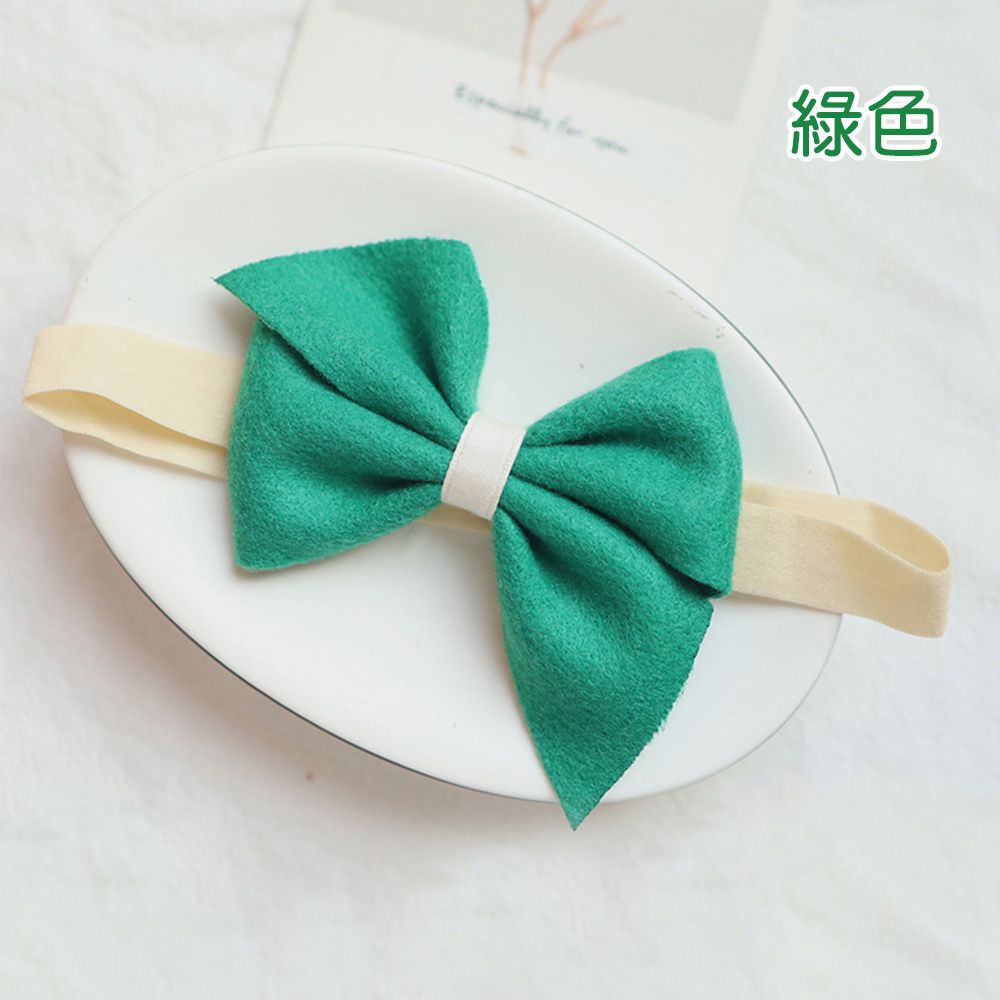 UNICO  兒童 寶貝蝴蝶結毛呢絨公主髮帶/髮飾