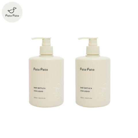 Pato Pato 嬰幼兒奶瓶餐具清潔液 500ml 兩瓶組